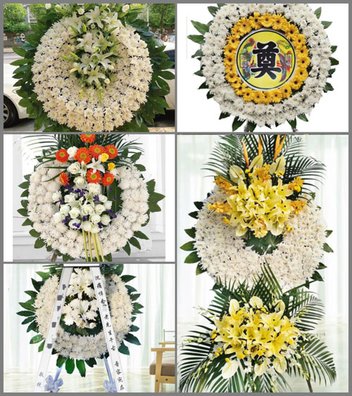 山西阳泉平定县东回镇里黄安村花圈速递